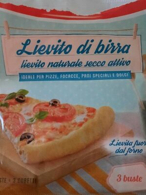 Lievito di birra naturale secco attivo front packaging