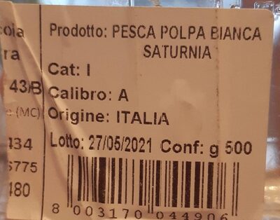 Pesche Saturnia Sapori&Dintorni Conad