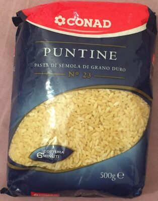 PUTINE pasta de semola front packaging