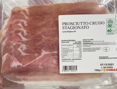 Prosciutto Crudo Stagionato front packaging