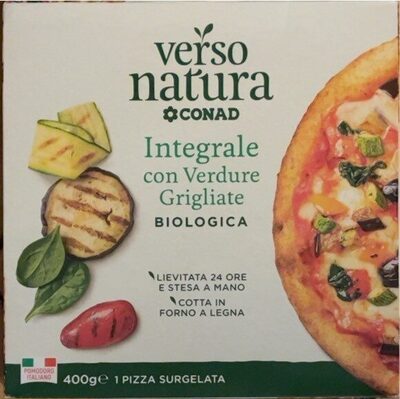 Pizza integrale con verdure grigliate