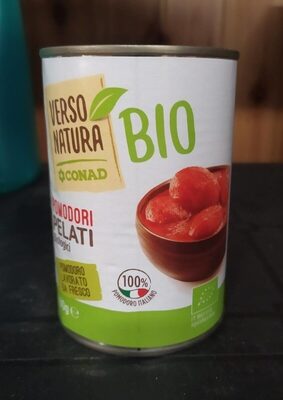 pomodori pelati biologici front packaging