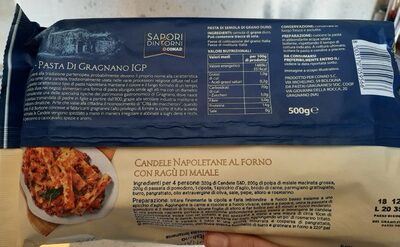 Candele nutrition facts table