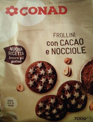 Frollini con cacao e nocciole Conad