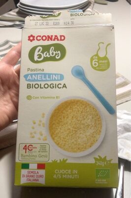Pastina anellini bio front packaging