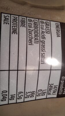 Integrale Fusilli trafilati al bronzo nutrition facts table