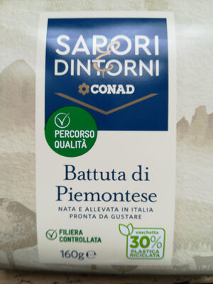Battuta di Piemontese front packaging