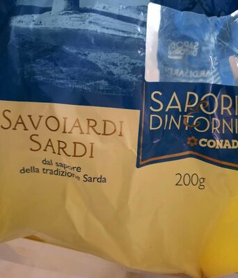 Savoiardi sardi front packaging