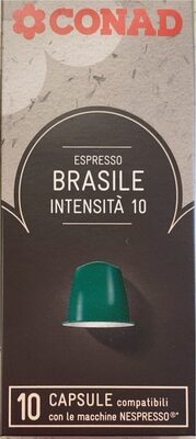 Espresso brasile nespresso front packaging