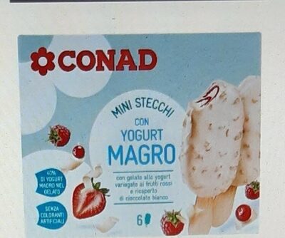 Mini stecchi yogurt magro e frutti rossi