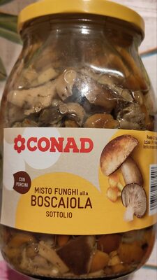 Misto funghi alla boscaiola sottolio front packaging