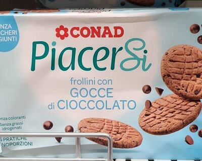 Frollini con gocce di cioccolato