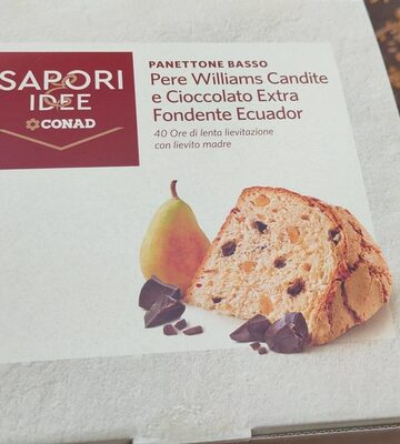 Panettone Pere Williams candite e cioccolato