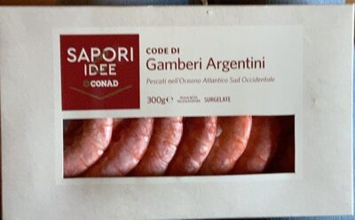Code di gamberi argentini front packaging