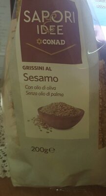 Grissini al sesamo front packaging