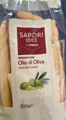 Grissini con olio di oliva front packaging