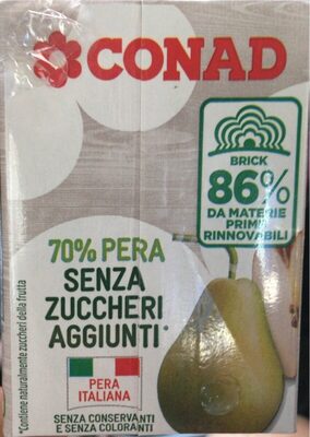 Pera senza zuccheri aggiunti