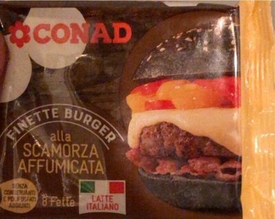 Finette burger alla scamorza affumicats front packaging