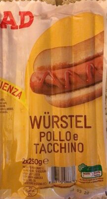 Wurstel di pollo e tacchino