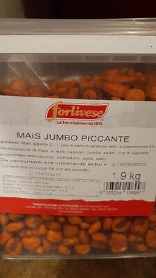 Mais Jumbo piccante front packaging