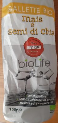 Gallette bio - mais e semi di chia