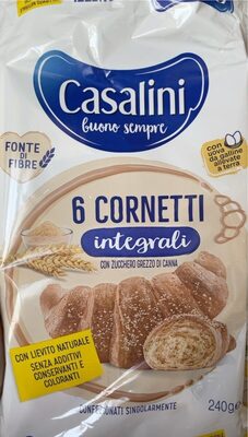 cornetti integrali con zucchero grezzo di canna
