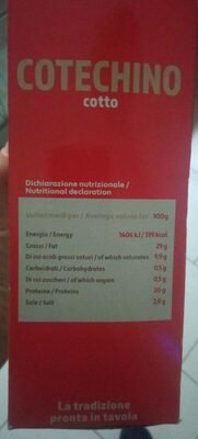 Cotechino cotto front packaging