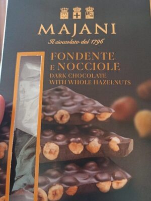 Cioccolato fondente Majani front packaging