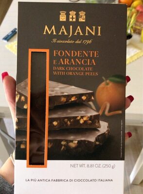 Fondente e arancia front packaging