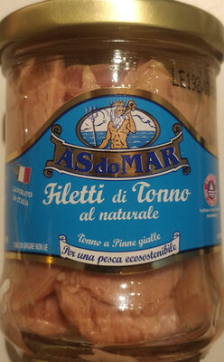 Filetti di tonno al naturale front packaging