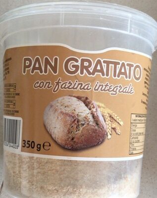 Pan Grattato con farina integrale front packaging