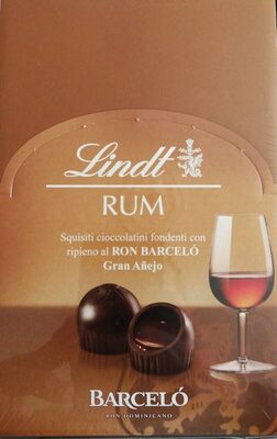 Lindt rum front packaging