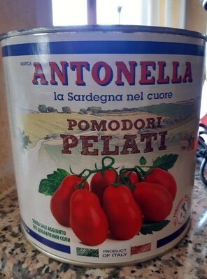 Antonella, pomodori pelati front packaging