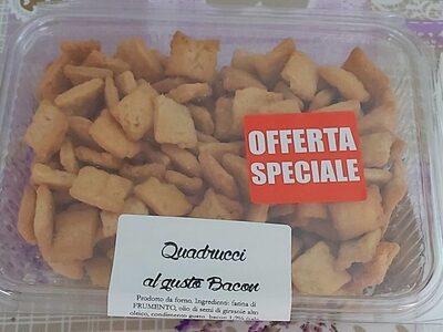 Quadrucci al gusto bacon