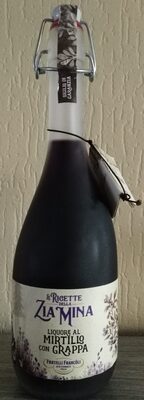 Bluebrry liqueur with grappa