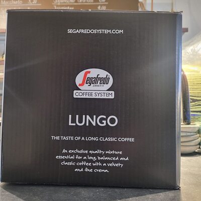 Segafredo,Lungo front packaging