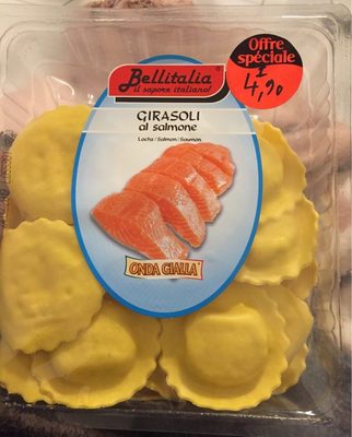 Raciolis au saumon front packaging