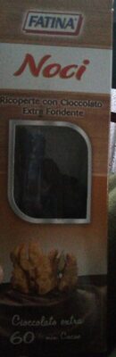 Noci ricoperte con cioccolato fondente extra front packaging