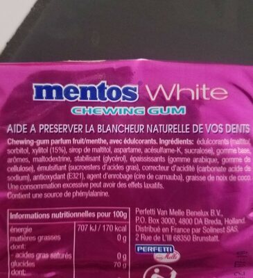 Chewing Gum sans Sucre