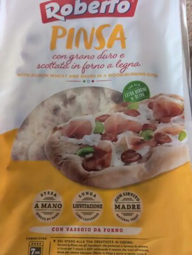 Pinsa front packaging