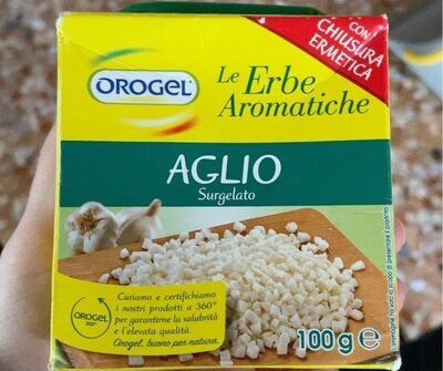 Aglio surgelato front packaging