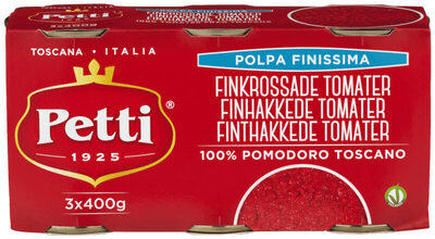 Petti Finhakket Tomater 3x400g