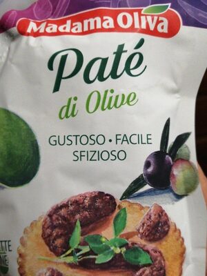 Pate di olive front packaging