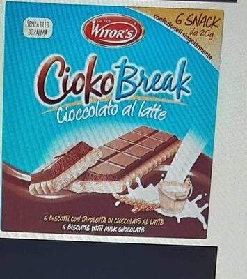 Ciokobreak cioccolato al latte front packaging
