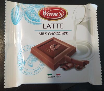 Milk chocolate front packaging