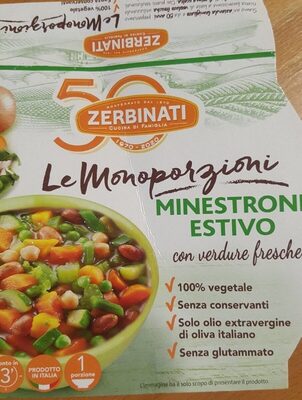 Minestrone estivo - Le monoporzioni front packaging
