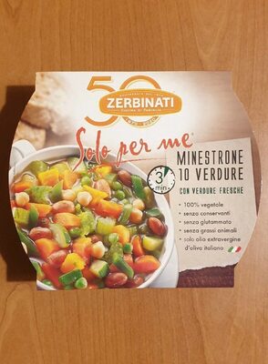 Minestrone 10 verdure con verdure fresche