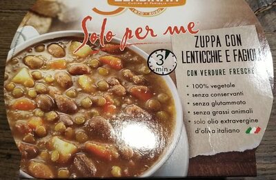 Zuppa con lenticchie e fagioli