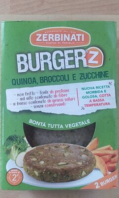 Burger'z quinoa, broccoli e zucchine