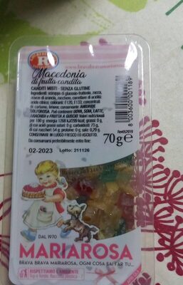 Macedonia frutta candita